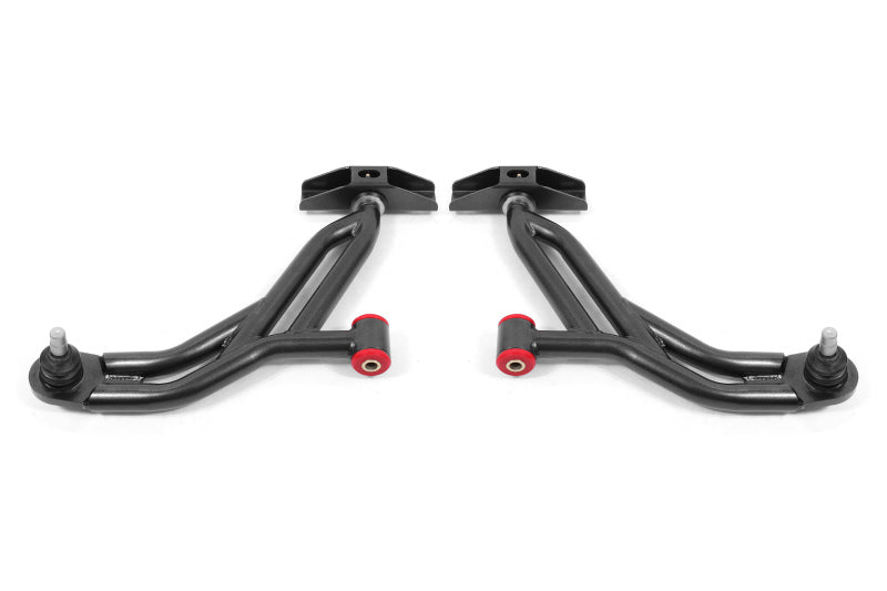 BMR Suspension 05-14 Ford Mustang Lower A-Arms - Black Hammertone - Non-Adjustable BMR Suspension Control Arms
