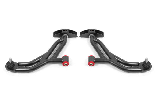 BMR Suspension 05-14 Ford Mustang Lower A-Arms - Black Hammertone - Non-Adjustable BMR Suspension Control Arms