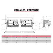 Rigid Industries Radiance+ 40in. RGBW Light Bar Rigid Industries Light Bars & Cubes