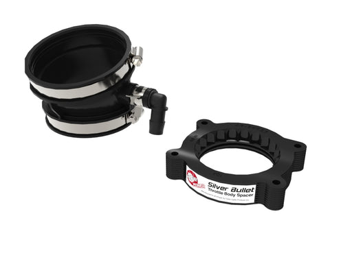 aFe 2020 Vette C8 Silver Bullet Aluminum Throttle Body Spacer / Works With aFe Intake Only - Black aFe Throttle Body Spacers