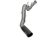 aFe Large Bore-HD 5in DPF Back 409 SS Exhaust System w/Black Tip 2017 Ford Diesel Trucks V8 6.7L(td) aFe DPF Back