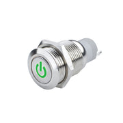 Oracle Pre-Wired Power Symbol On/Off Flush Mount LED Switch - Green ORACLE Lighting Light Accessories and Wiring