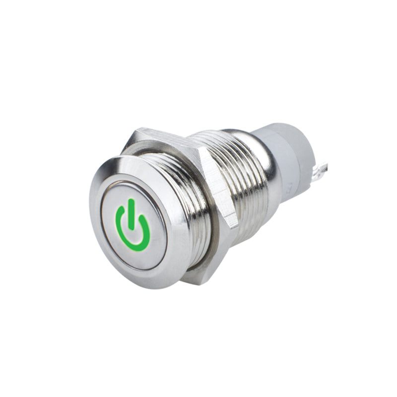 Oracle Pre-Wired Power Symbol On/Off Flush Mount LED Switch - Green ORACLE Lighting Light Accessories and Wiring