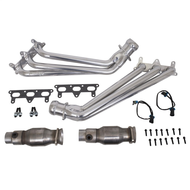 BBK 10-11 Camaro V6 Long Tube Exhaust Headers With Converters - 1-5/8 Silver Ceramic BBK Headers & Manifolds