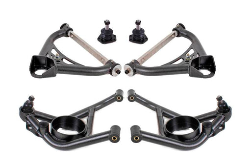 BMR 70-81 GM F-Body / 75-79 GM X-Body Non-Adjustable A-Arm Kit - Black Hammertone BMR Suspension Control Arms