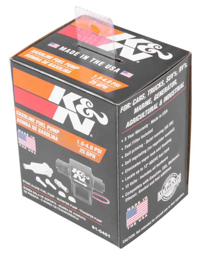 K&N Performance Electric Fuel Pump 1.5-4 PSI K&N Engineering Fuel Pumps