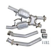 BBK 94-95 Mustang 5.0 High Flow X Pipe With Catalytic Converters - 2-1/2 BBK Catback