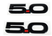 Ford Racing 15-17 Ford Mustang 5.0L Fender Emblem Black Ford Racing Other Body Components