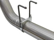 aFe Large Bore-HD 5in DPF Back 409 SS Exhaust System w/Black Tip 2017 Ford Diesel Trucks V8 6.7L(td) aFe DPF Back