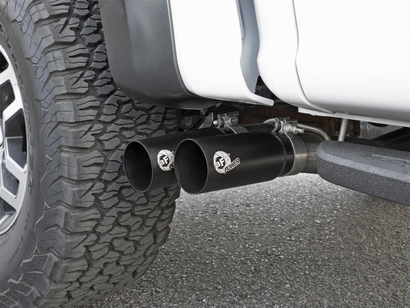 aFe POWER Rebel Series 3in 409 SS Cat Back Exhaust w/ Black Tips 17 Ford F-150 Raptor V6-3.5L aFe Catback