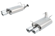 Borla 13-14 Mustang Shelby GT500 GT 5.8L V8 RWD Dual Split Rear Exit ATAK Exhaust Rear Section Only Borla Catback