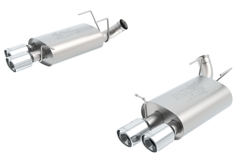 Borla 13-14 Mustang Shelby GT500 GT 5.8L V8 RWD Dual Split Rear Exit ATAK Exhaust Rear Section Only Borla Catback