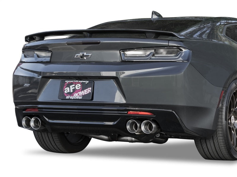 aFe MACHForce XP 3in 304 SS Axle-Back Dual Exhaust (NPP) w/ Polished Tips 16-17 Camaro SS V8-6.2L aFe Axle Back
