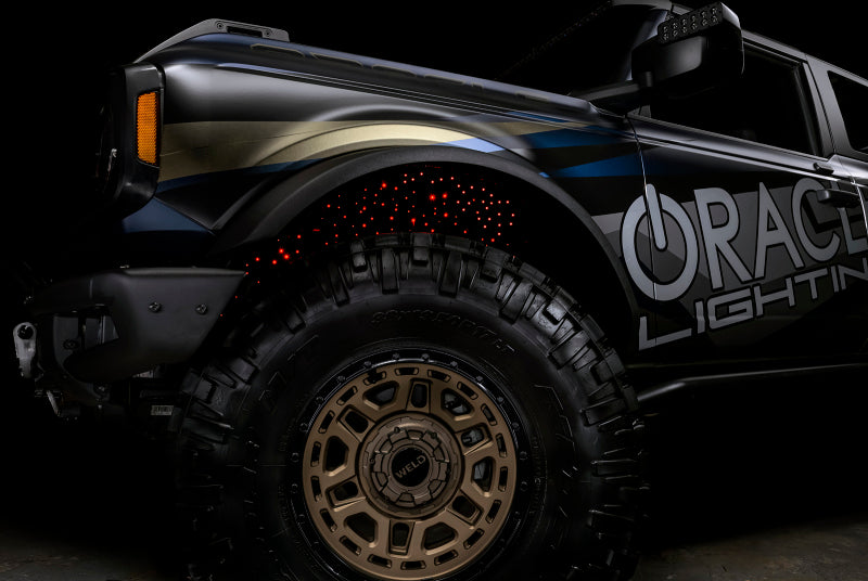 Oracle Lighting Fiber Optic Wheel Liner ColorSHIFT RGBW Kit-40W LED/600 Fibers ORACLE Lighting Light Accessories and Wiring