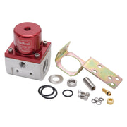 Edelbrock Fuel Pressure Regulator EFI 180 GPH 35-90 PSI -10In/Out -6 Return Red/Clear Edelbrock Fuel Pressure Regulators