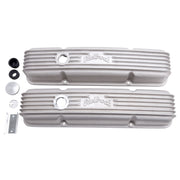 Edelbrock Valve Cover Classic Series Chevrolet 1959-1986 262-400 CI V8 w/ Oil Fill Hole Satin Edelbrock Valve Covers
