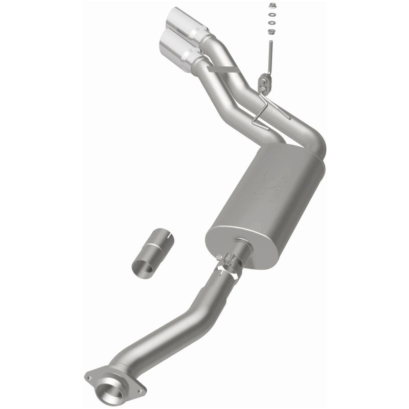 MagnaFlow 11-13 Ford F-150 Pickup Dual Same Side Before P/S Rear Tire Stainless CatBack Perf Exhaust Magnaflow Catback