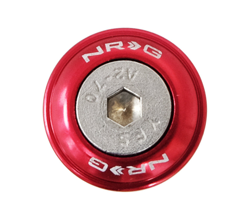 NRG Fender Washer Kit w/Rivets For Plastic (Red) - Set of 10 NRG Hardware Kits - Other