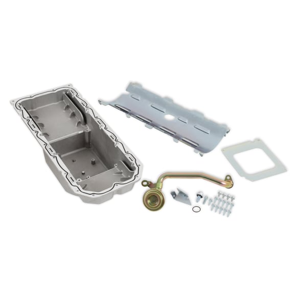 Holley Gen III Hemi Swap Oil Pan - Mid-Sump - Hellcat - Natural 302-64 HOLLEY Autoparts