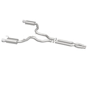 MagnaFlow Cat Back, SS, 3in, Street, Dual Split Polished 4.5in Tips 2015 Ford Mustang GT V8 5.0L Magnaflow Catback