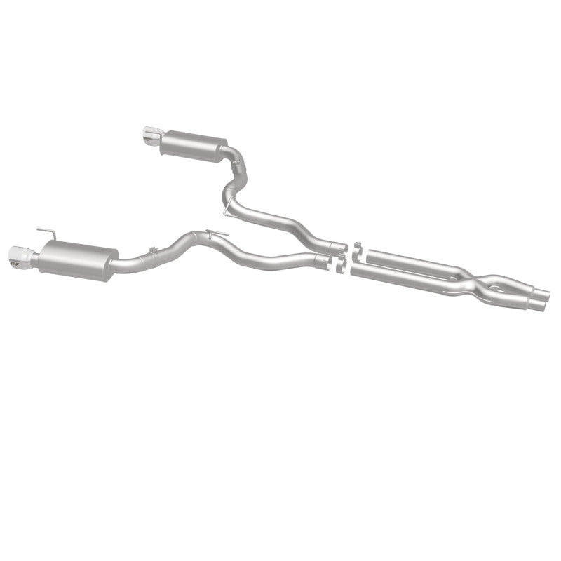 MagnaFlow Cat Back, SS, 3in, Street, Dual Split Polished 4.5in Tips 2015 Ford Mustang GT V8 5.0L Magnaflow Catback