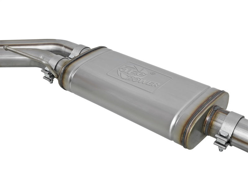 aFe Rebel Series 3in. to 2.5in. 409 SS C/B Exhaust 11-14 Ford F-150 V6-3.5L (tt) - Polished Tip aFe Catback