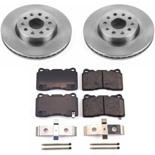 Power Stop 14-18 Cadillac CTS Front Autospecialty Brake Kit PowerStop Brake Kits - OE