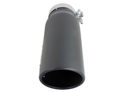 aFe Diesel Exhaust Tip Bolt On Black 4in Inlet x 5in Outlet x 15in aFe Catback
