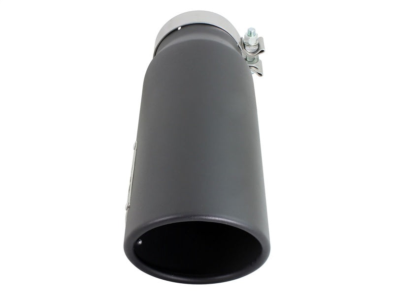 aFe Diesel Exhaust Tip Bolt On Black 4in Inlet x 5in Outlet x 15in aFe Catback