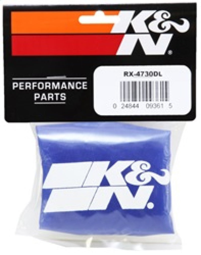 K&N Drycharger Air Filter Wrap Blue for RX-4730 K&N Engineering Pre-Filters