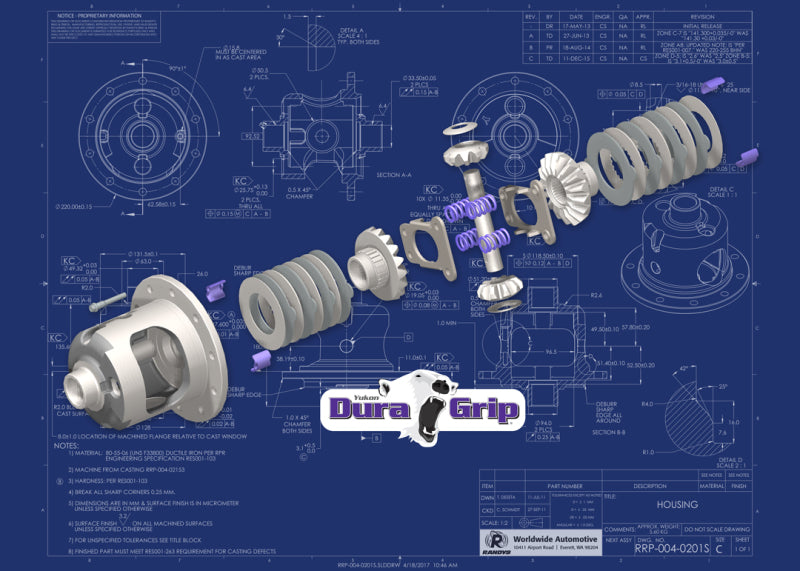 Yukon Gear Dana 80 3.73 & Down Yukon Dura Grip 37 Spline ABS Compatible Limited Slip Yukon Gear & Axle Differentials