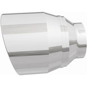 MagnaFlow Tip Stainless Double Wall Round Single Outlet Polished 4.5in DIA 2.5in Inlet 5.75in Length Magnaflow Tips