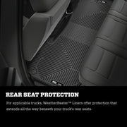 Husky Liners 04-08 Ford F-150 SuperCrew Cab Pickup 2nd Row Floor Liner (Black) Husky Liners Floor Mats - Rubber