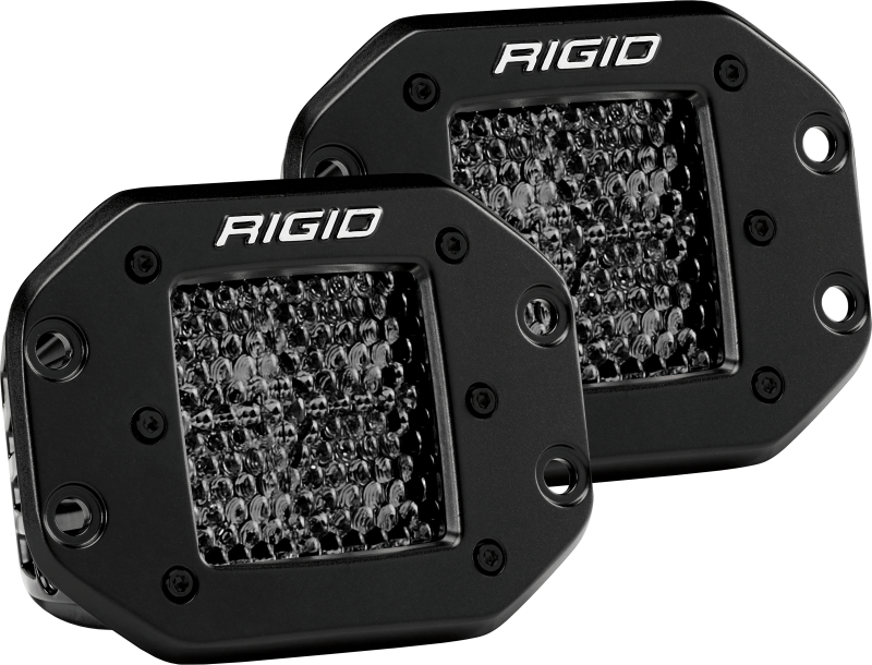 Rigid Industries D Series PRO Midnight Edition - Spot - Diffused - Pair Rigid Industries Light Bars & Cubes