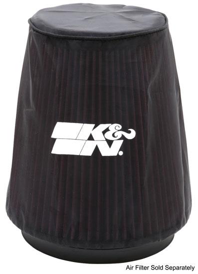 K&N Universal P Dry charger Round Tapered Air Filter Wrap Black K&N Engineering Pre-Filters