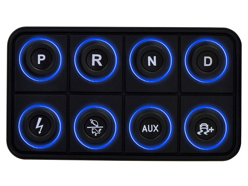 AEM EV 8 Button Keypad CAN Based Programmable Backlighting AEM Programmer Accessories