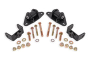 BMR 14-19 Chevrolet Corvette Motor Mount Kit - Black Hammertone BMR Suspension Engine Mounts