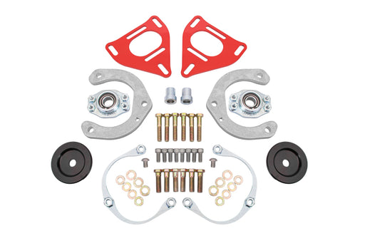 BMR 16-24 Chevrolet Camaro Caster Camber Plates (Coil-Over Only) - Red BMR Suspension Shock Mounts & Camber Plates