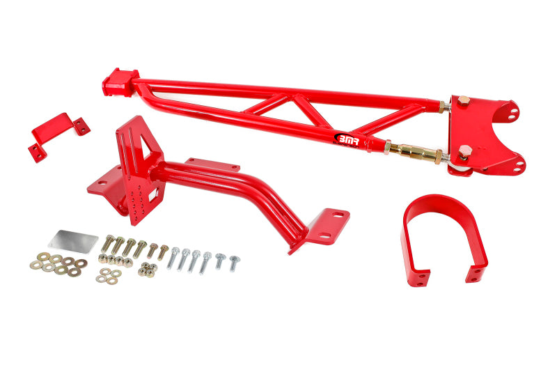 BMR 93-02 F-Body w/ DSL Torque Arm Tunnel Mount (For Long Tube Headers) - Red BMR Suspension Suspension Arms & Components