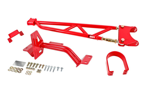 BMR 93-02 F-Body w/ DSL Torque Arm Tunnel Mount (For Long Tube Headers) - Red BMR Suspension Suspension Arms & Components