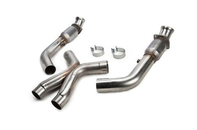 Kooks 09-14 Cadillac CTS-V Sedan/Wagon (Not Coupe) LS9 6.2L 3in x 2 1/2in OEM Out X-Pipe w/GREEN Cat 23113300