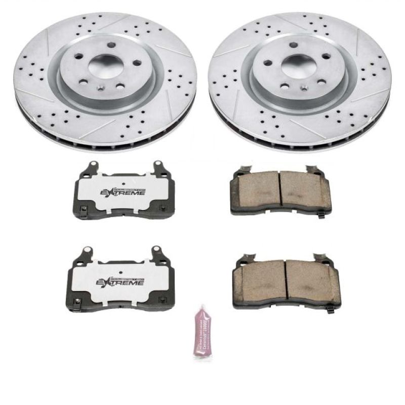 Power Stop 10-15 Chevrolet Camaro Front Z26 Street Warrior Brake Kit PowerStop Brake Kits - Performance D&S