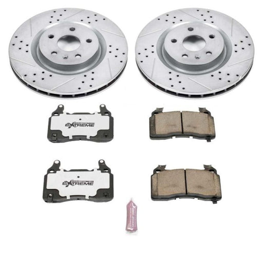 Power Stop 10-15 Chevrolet Camaro Front Z26 Street Warrior Brake Kit PowerStop Brake Kits - Performance D&S