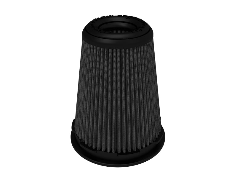 aFe Momentum Intake Air Filter w/Black Pro 5R 3-1/2IN F x 5IN B x 3-1/2IN T (Inverted) x 6IN