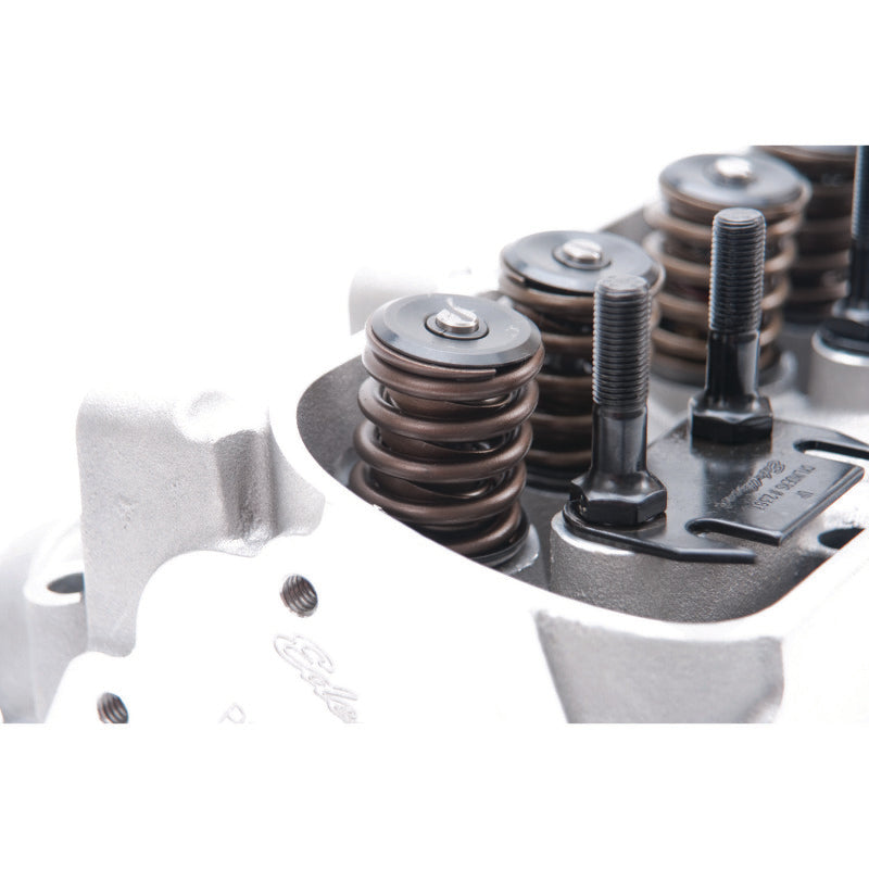 Edelbrock Cylinder Head Pontiac Performer D-Port 87cc Chambers for Hydraulic Roller Cam Complete Edelbrock Heads