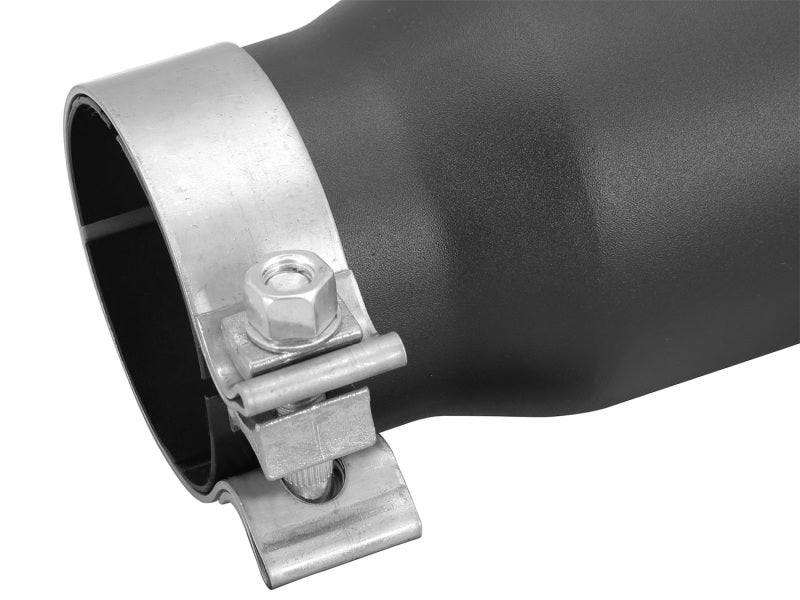 aFe MACHForce XP 3in Inlet x 4in Outlet x 9in Length Clamp-On Black Tip aFe Catback
