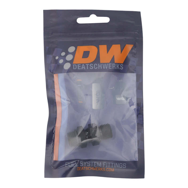 DeatschWerks 6AN ORB Male to 6AN ORB Male Swivel Adapter - Anodized Matte Black DeatschWerks Fittings
