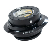NRG Quick Release Gen 2.2 - Black Body / Shiny Black Oval Ring NRG Quick Release Adapters