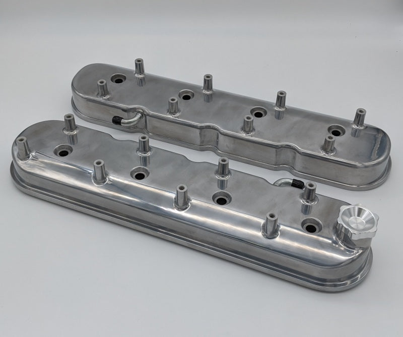 Granatelli 96-22 GM LS Tall Valve Cover w/Integral Angled Coil Mounts - Polished (Pair) Granatelli Motor Sports Valve Covers