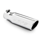 MBRP Universal Tip 3in O.D. Angled Rolled End 2 inlet 10 length MBRP Steel Tubing